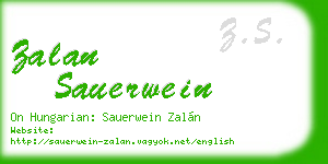 zalan sauerwein business card
