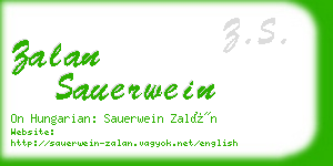 zalan sauerwein business card